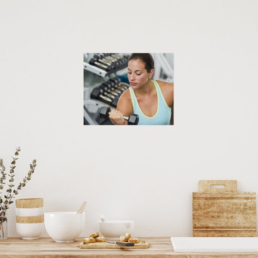 Übungsweibchen mit Mulden Poster (Küche)