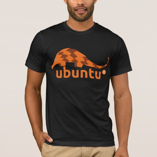 ubuntu 12,04 genauer Pangolin T-Shirt (Vorderseite)