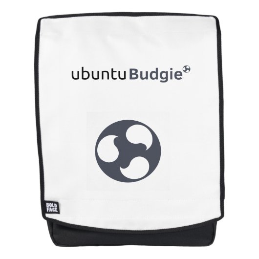 Ubuntu Budgie BackPack Rucksack (Vorderseite)