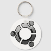 Ubuntu (Chrom) Schlüsselanhänger (Vorderseite)