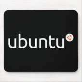 Ubuntu-Dunkelheit Mousepad (Vorne)