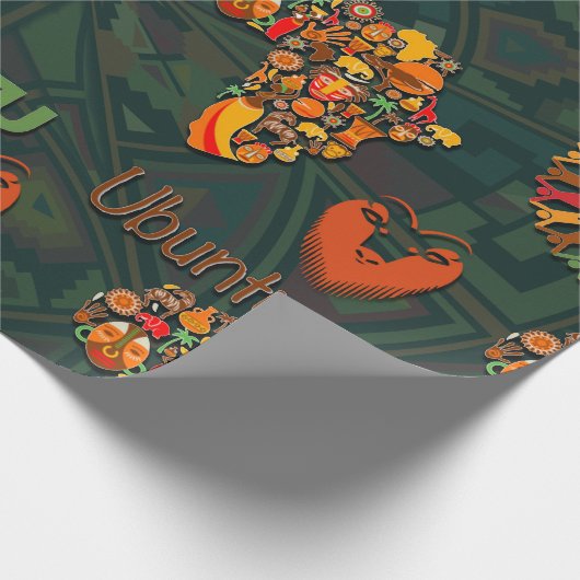 Ubuntu - Ich bin, weil wir sind. Geschenkpapier (Ecke)