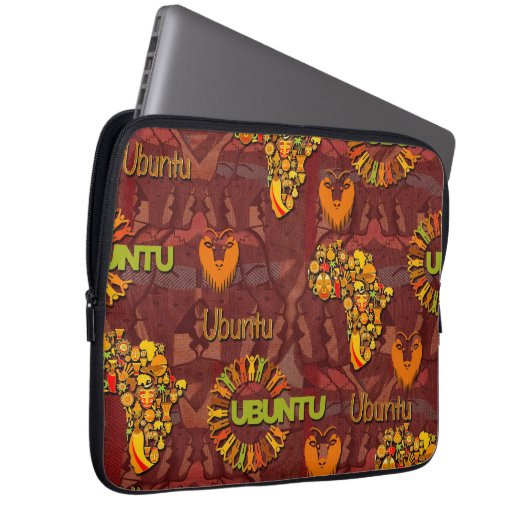 Ubuntu - Ich bin, weil wir sind. Laptopschutzhülle (Vorne Rechts)