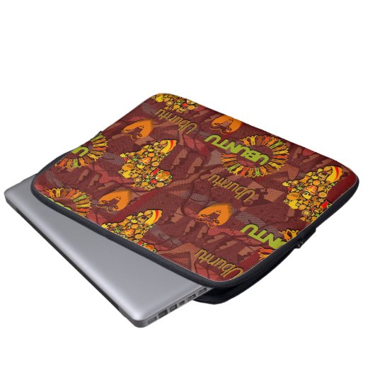 Ubuntu - Ich bin, weil wir sind. Laptopschutzhülle (Vorne Knopf)