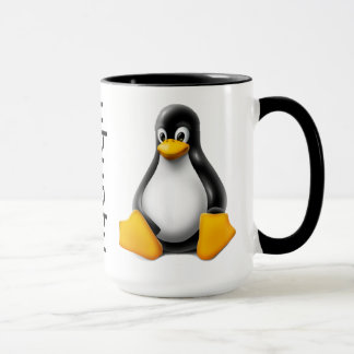 Ubuntu Kaffee-Tasse mit Logo und Tux Tasse
