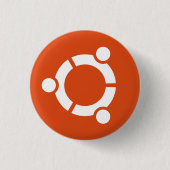 Ubuntu-Knopf Button (Vorderseite)