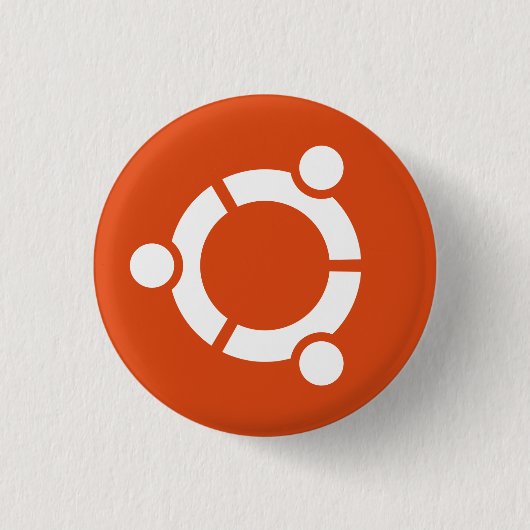 Ubuntu-Knopf Button (Vorderseite)