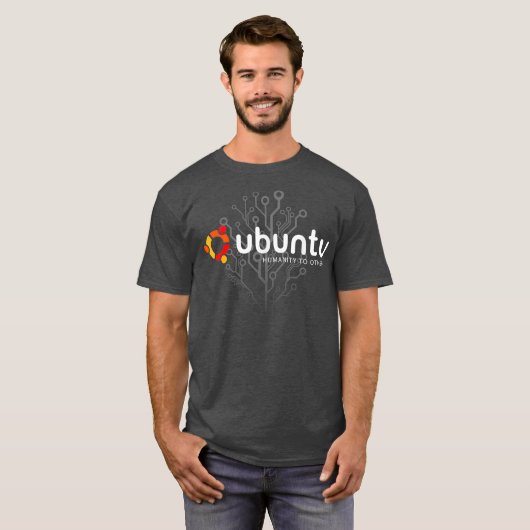 Ubuntu Linu Humanity T-Shirt (Vorne ganz)