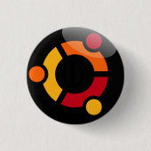 Ubuntu Linux Button (Vorderseite)