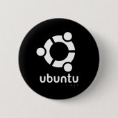 Ubuntu Linux Open Source Button (Vorderseite)