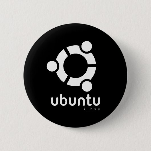 Ubuntu Linux Open Source Button (Vorderseite)