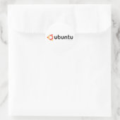Ubuntu Linux Open Source Runder Aufkleber (Tasche)