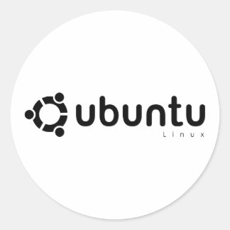 Ubuntu Linux Open Source Runder Aufkleber
