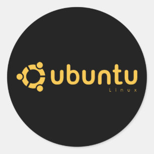 Ubuntu Linux Quelle Runder Aufkleber