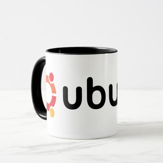 Ubuntu Linux Quelle Tasse (Vorderseite Links)