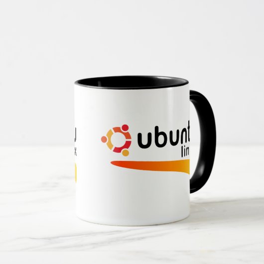 Ubuntu Linux Quelle Tasse (VorderseiteRechts)