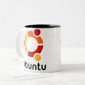 Ubuntu Linux Quelle Zweifarbige Tasse (Vorderseite Links)