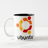 Ubuntu Linux Quelle Zweifarbige Tasse (Links)
