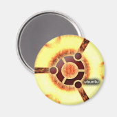 Ubuntu Magnet (Vorderseite/Rückseite)