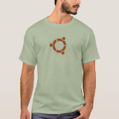 Ubuntu Men's T - Shirt großes weiße Logo (Vorderseite)