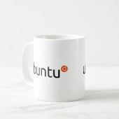 Ubuntu New Logo Kaffeetasse (Vorderseite Links)