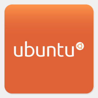 Ubuntu Quadratischer Aufkleber