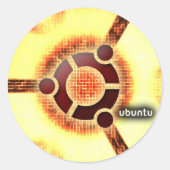 Ubuntu Runder Aufkleber (Vorderseite)