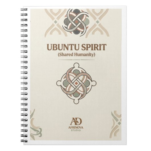 Ubuntu Spirit Notizbuch Notizblock (Vorderseite)