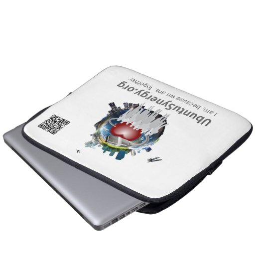 Ubuntu Synergy - Laptop-Sieb 13" Laptopschutzhülle (Vorne Knopf)