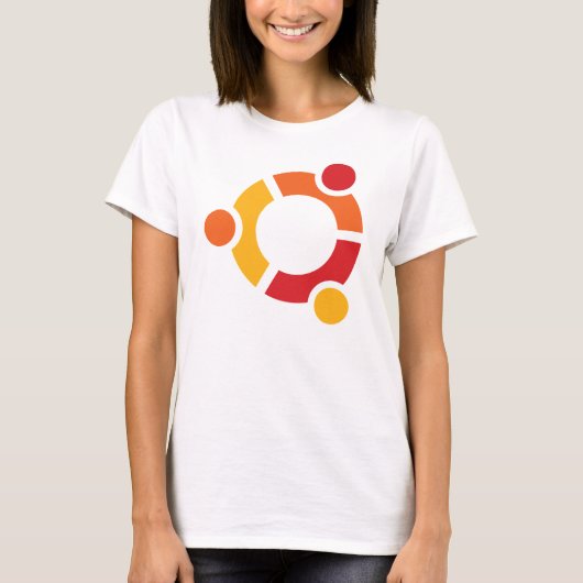 Ubuntu T-Shirt Dame (Vorderseite)