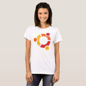 Ubuntu T-Shirt Dame (Vorne ganz)