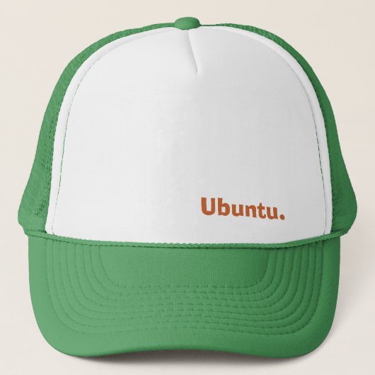 Ubuntu. Truckerkappe (Vorderseite)