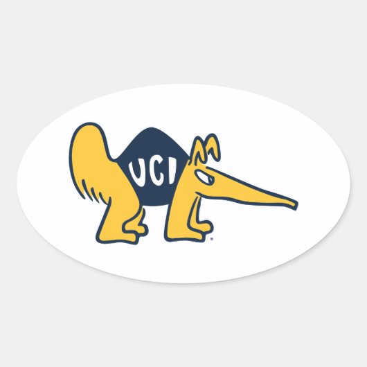 UC Irvine | UCI Anteaters Ovaler Aufkleber (Vorderseite)