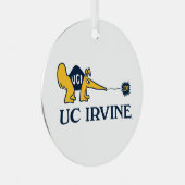 UC Irvine | UCI Anteaters Zot! Ornament Aus Metall (Vorderseite Rechts)