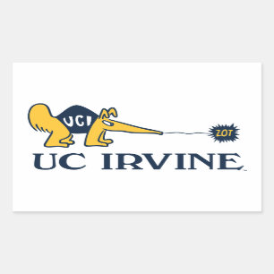 UC Irvine   UCI Anteaters Zot! Rechteckiger Aufkleber