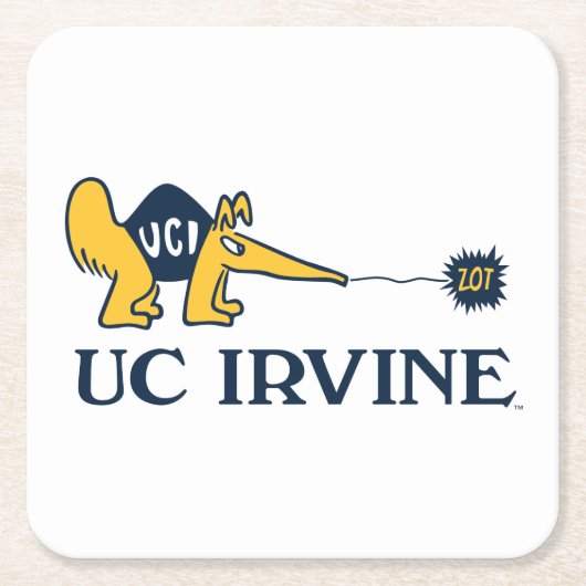 UC Irvine | UCI Anteaters Zot! Rechteckiger Pappuntersetzer (Vorderseite)