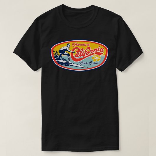 UC Santa Barbara UCSB Classic Surfer Design T-Shirt (Design vorne)