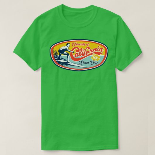 UC UCSC Classic Surfer Design T-Shirt (Design vorne)