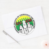 UCEM-Aufkleber Runder Aufkleber (Umschlag)