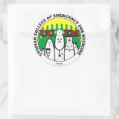 UCEM-Aufkleber Runder Aufkleber (Tasche)