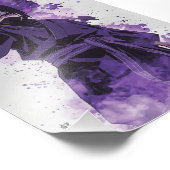Uchiha – Kinematisches Wasserfarben-Wallpaper Fotodruck (Ecke)