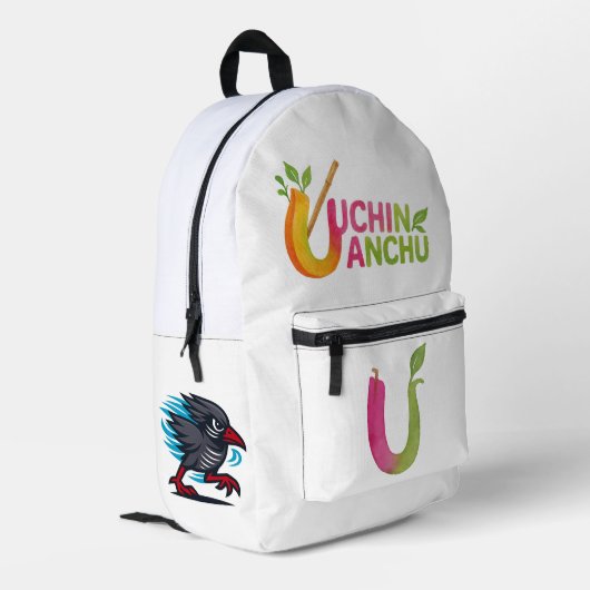Uchinanchu Bedruckter Rucksack (Rückseitige Ecke links)