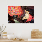 Uchisar, farbenfroh, Mosaikleuchten Poster (Küche)
