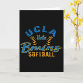 Ucla Bruins Softball Vintage Offiziell Lizenziert  Karte (Gelbe Blume)