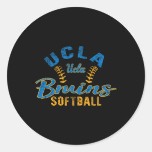 Ucla Bruins Softball Vintage Offiziell Lizenziert Runder Aufkleber