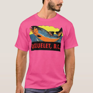 Ucluelet Bc Lmon Angeln Vintage Travel Decal T-Shirt