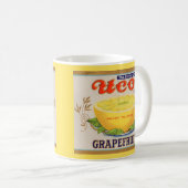 Uco-Markenzeichen Grapefruit-Zeichen der 30er Jahr Kaffeetasse (VorderseiteRechts)
