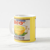Uco-Markenzeichen Grapefruit-Zeichen der 30er Jahr Kaffeetasse (Vorderseite Links)