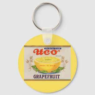 Uco-Markenzeichen Grapefruit-Zeichen der 30er Jahr Schlüsselanhänger