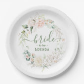 Ucoliptice-Blätter und Rosenkranz Pappteller (Vorderseite)